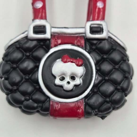 Monster High Frankie Stein First Wave Purse Handbag Black Red Silver Read - Picture 4 of 6